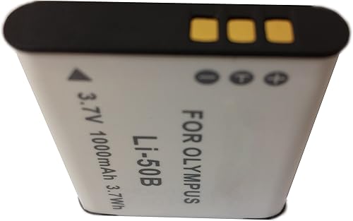 Miniatura 8 de Synergy Digital Baterías para cámara, compatibles con cámara digital Olympus Stylus Tough 8000, (li-ion, 3.7V, 1000 mAh), repuesto para batería