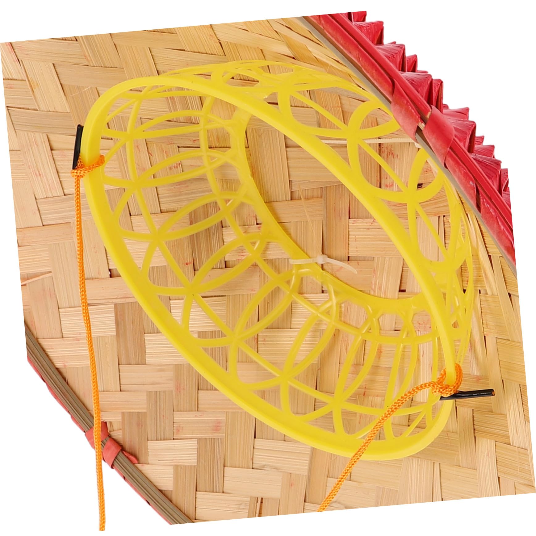 ibasenice Samurai Bamboo Weaving Hut Japanischer Cosplay Hut Leichter Handgefertigter Schwarzer Bambus Sonnenhut für Tanz Aufführung Farmer Reishut