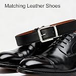 ITIEZY Ceinture réversible pour hommes 1 Pièce - 35mm Double côté hommes ceinture en cuir pour la robe casual - Trim pour s'adapter au style élégant