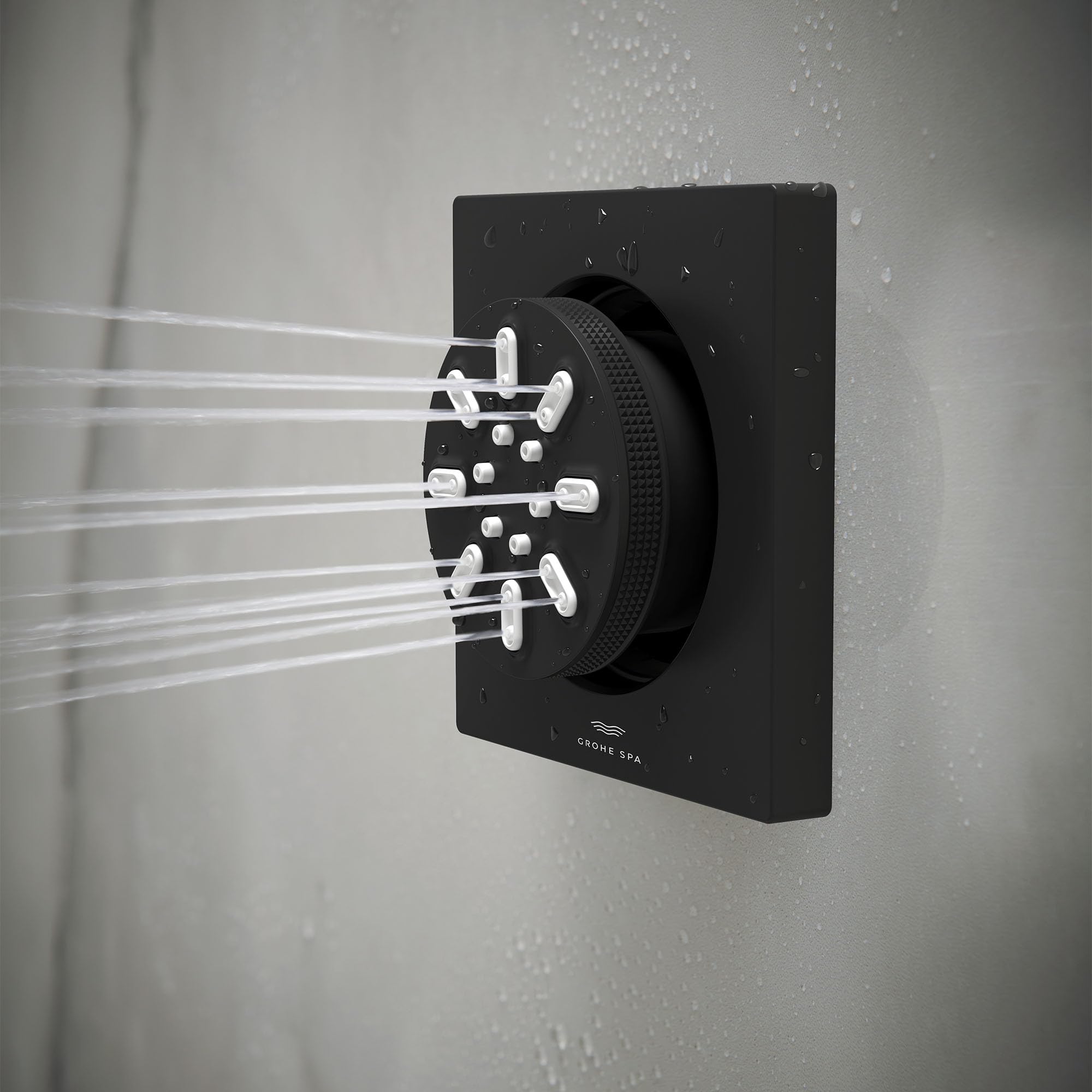 GROHE 268452430 Rainshower Body Spray, 2 Sprays, 0.9 GPM, Matte Black