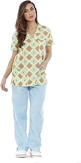 Just Love Nursing Scrubs Set for Women Print Scrubs