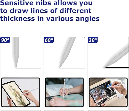 Miniatura 6 de Lápiz óptico para tabletas Android, teléfonos, lápiz capacitivo para Samsung iPhone, bolígrafos universales activos para iOS/Android, la mayoría de
