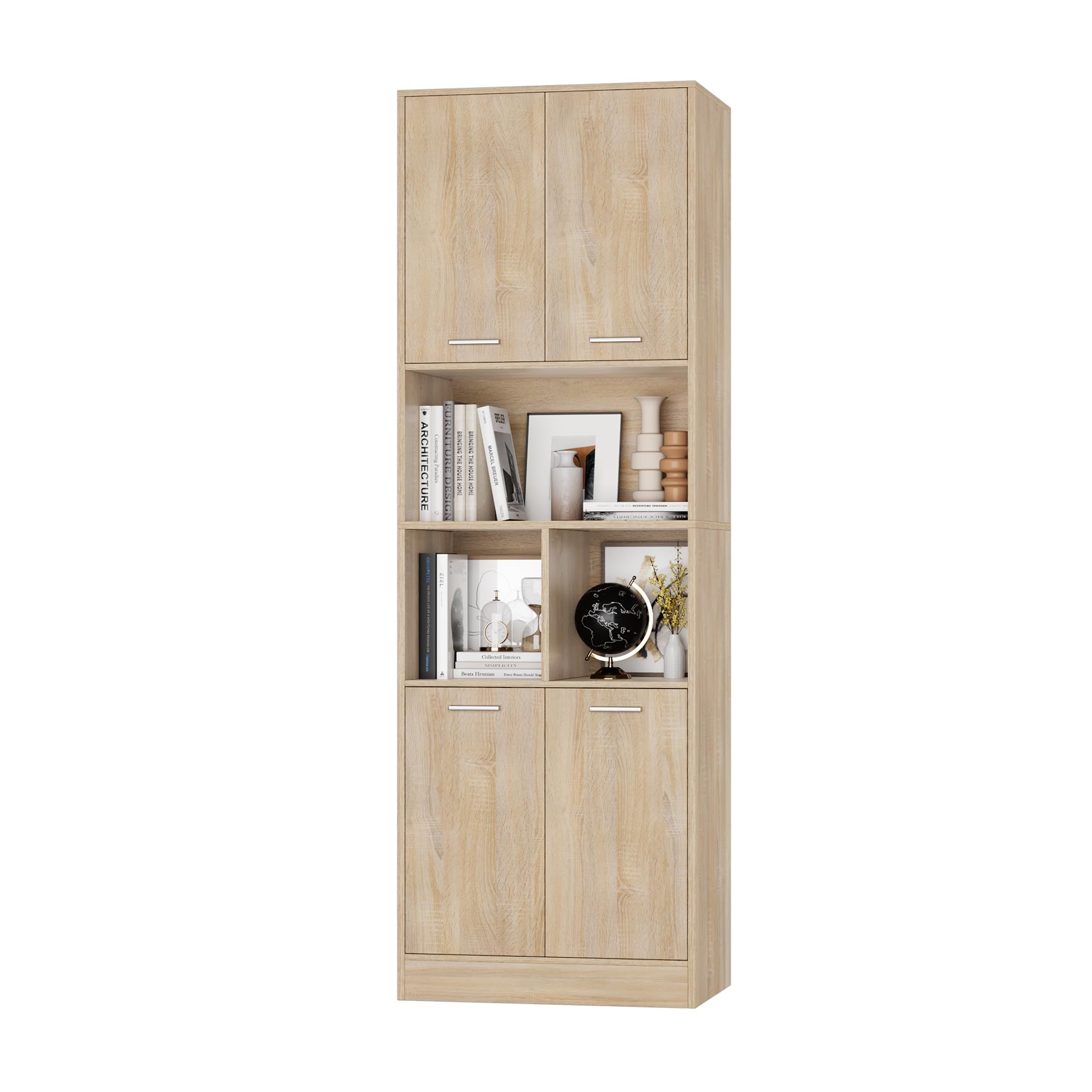 Meuble Mural, Armoire de salle de bain, 60 x 20 x 70 cm, 2 Portes et