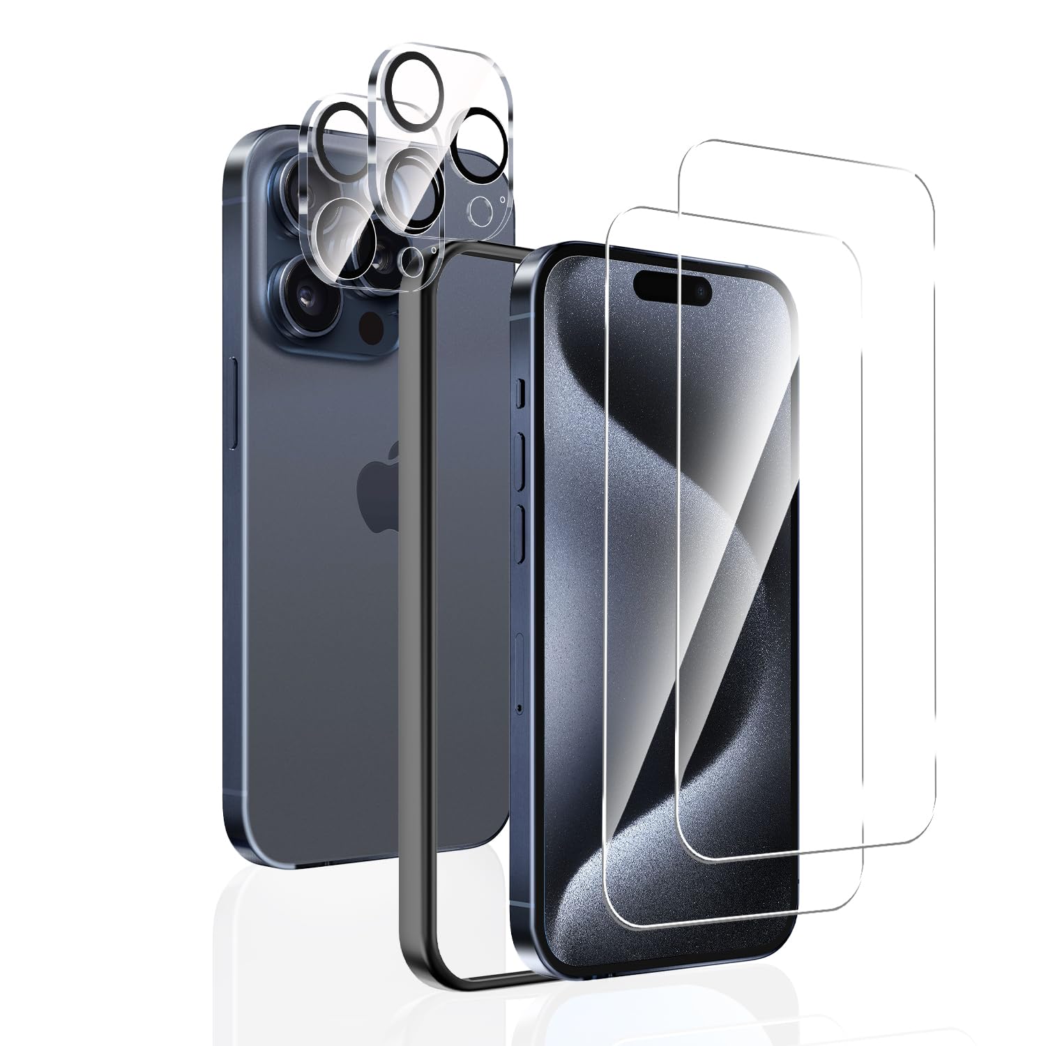Amazon | Sungale iPhone 15 Pro ガラスフィルム (4枚セット 