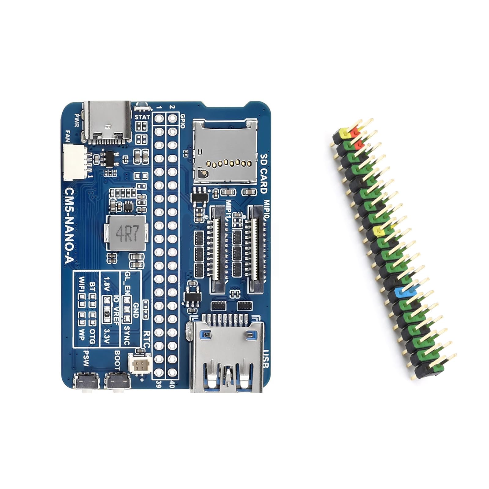Per CM5 Base Board (A) Scheda di espansione salvaspazio per modulo di elaborazione 5 adatto sviluppo in miniatura di automazione industriale