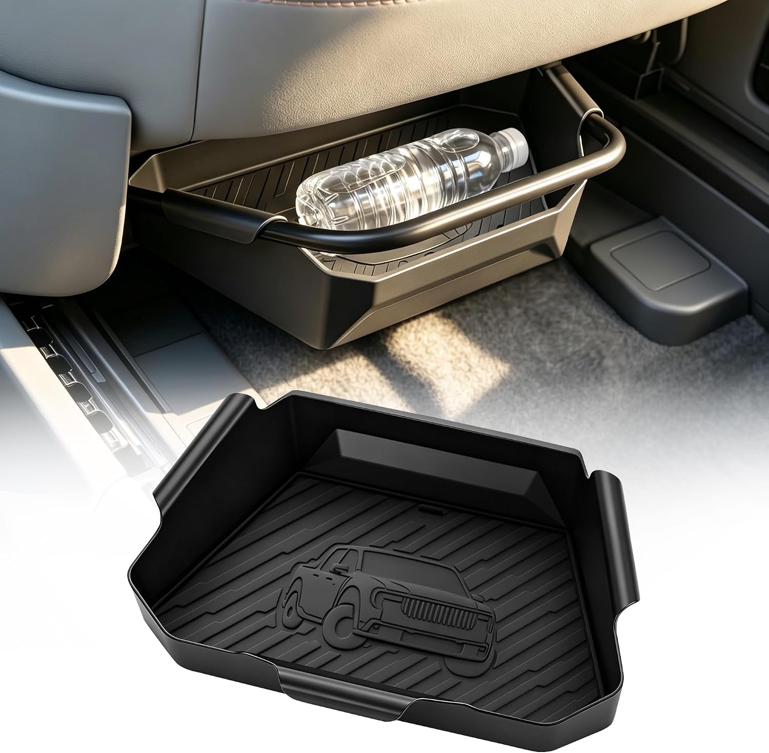 TSLDRV Under-Seat Storage Tray for Ford Maverick (Manual Seat)