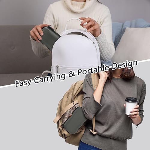 Miniatura 7 de Estuche de viaje de EVA duro a prueba de golpes gris plateado para disco duro externo, banco de energía, teléfono celular, cable, cable, organizador