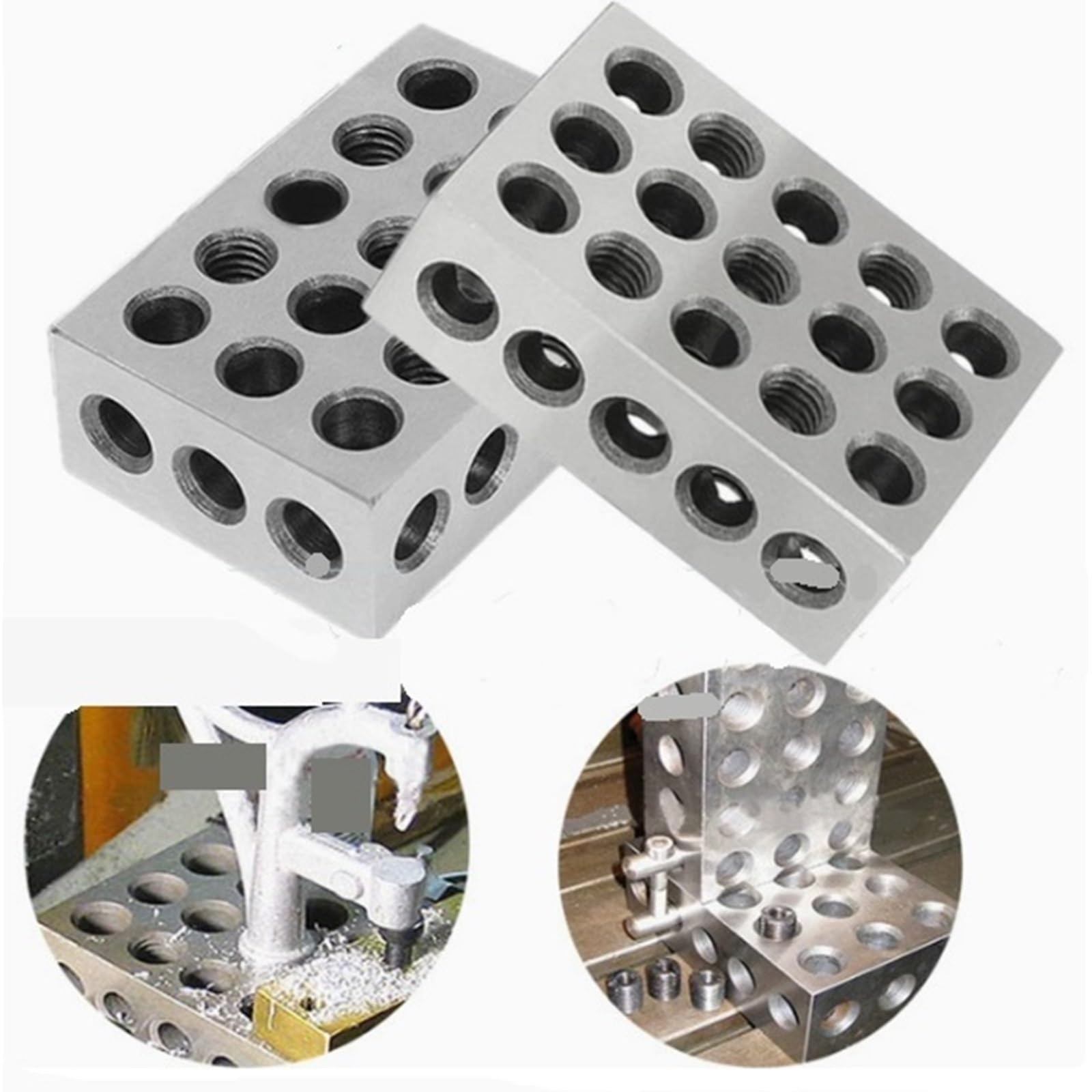 Torno, Bloques Espaciadores Paralelos Métricos De 23 Orificios 25x50x75 Mm Para Fresadoras, Mandíbulas Y Ecualizadores Altura,para bricolaje CNC