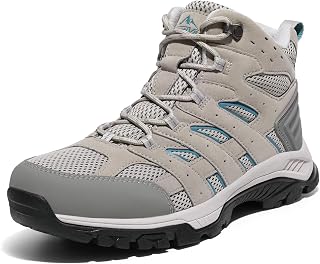 NORTIV8 Women's Waterproof Hiking Boots Lightweight Trekking Mid Boots for Backpacking & Mountaineering