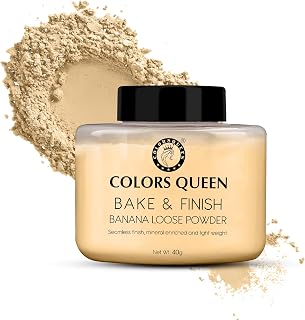 Colors Queen Bake & Finish Banana Loose Powder – 40g | Lightweight & Long Lasting Setting Powder | Reduces Shine, Matte Fi... Price In India