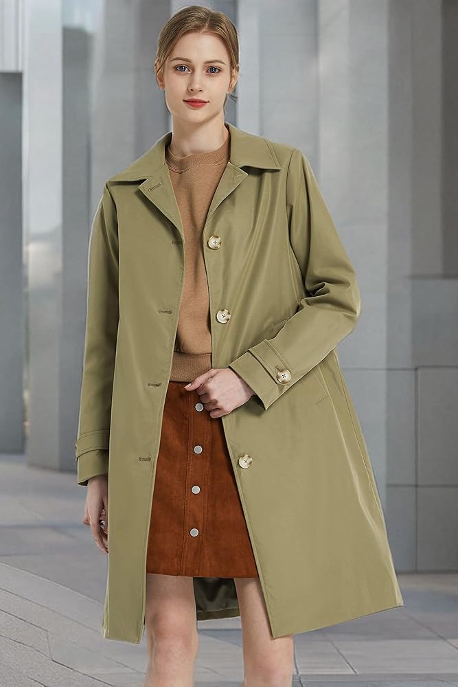 コート Pleddy Single Mac Coat (3color) Amazon.com: Orolay Women's Single Breasted Trench Coat Mid