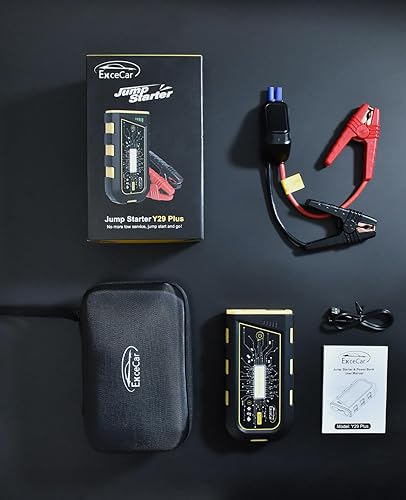 Miniatura 7 de Y29 Plus Car Battery Jump Starter 3000A Peak, Car Battery Charger, Battery Booster, Portable Auto Battery Jump Box with built-in LED Light, for Up
