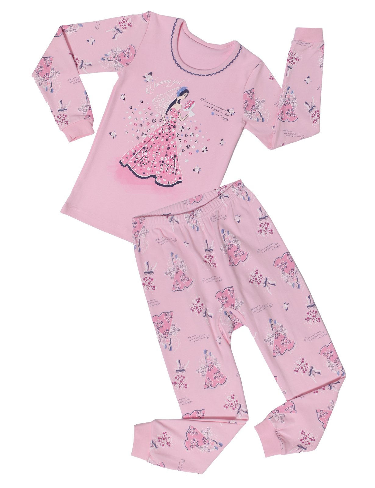 Pajamas Big Girls Pjs Sets Wedding Day US 11~12Y/Asia 80 (KGSPJ04)