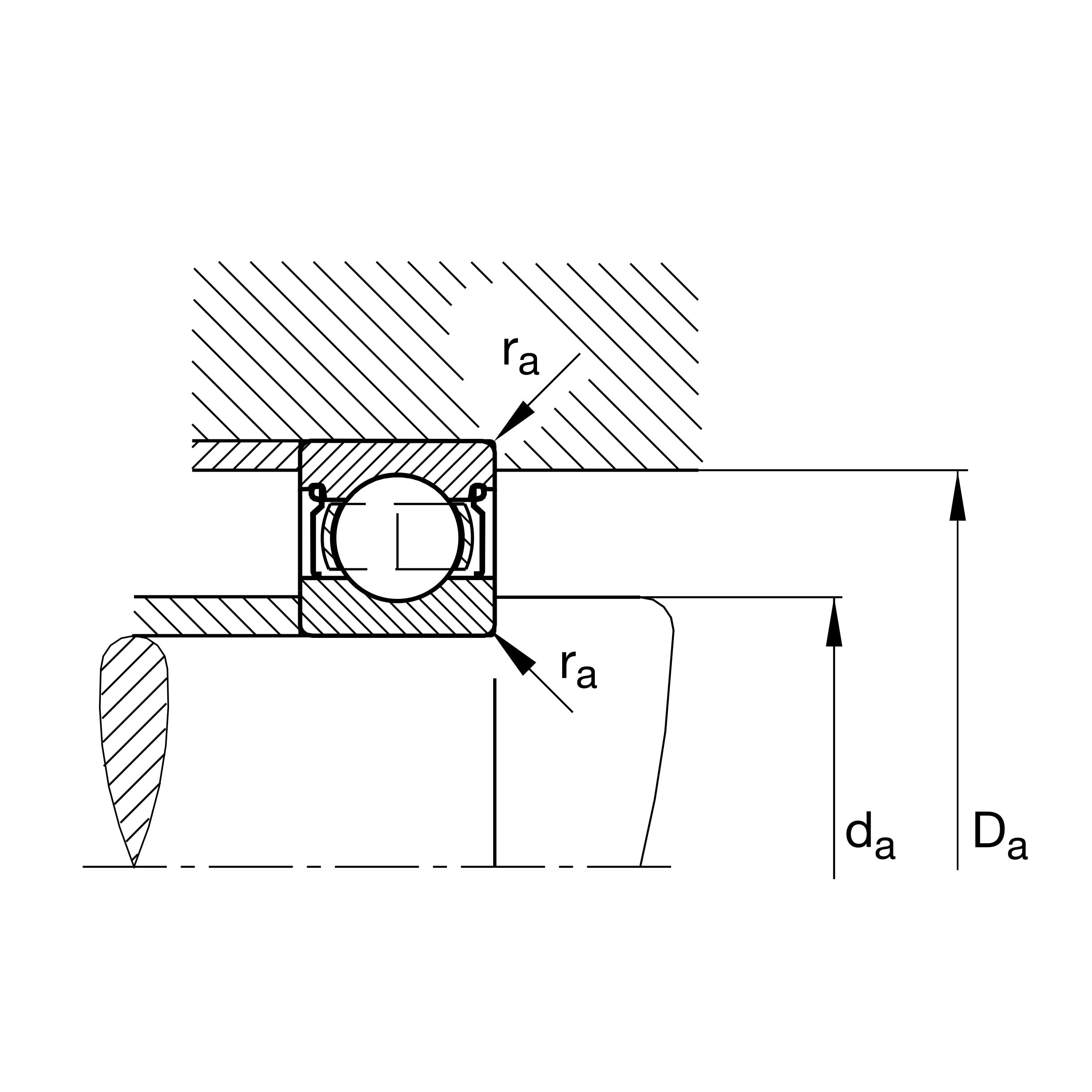 FAG 087516489000010 Serie 63 Rodamiento rígido de bolas, 65 mm Ø interior, 140 mm Ø exterior, 33 mm Ancho