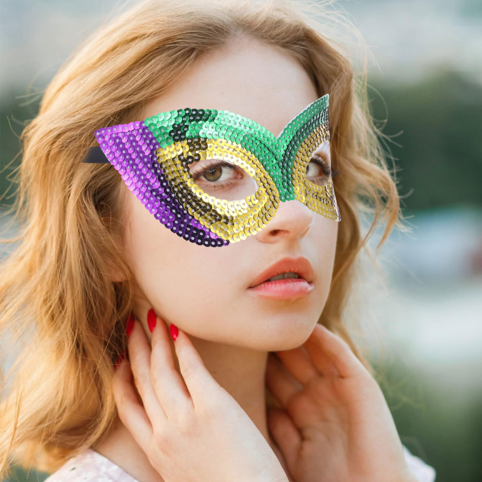 ABOOFAN 5 Juegos De De Mascarada Vintage Para Carnaval Mardi Gras Cosplay De Fiesta Para Mujer 6 Piezas X 5