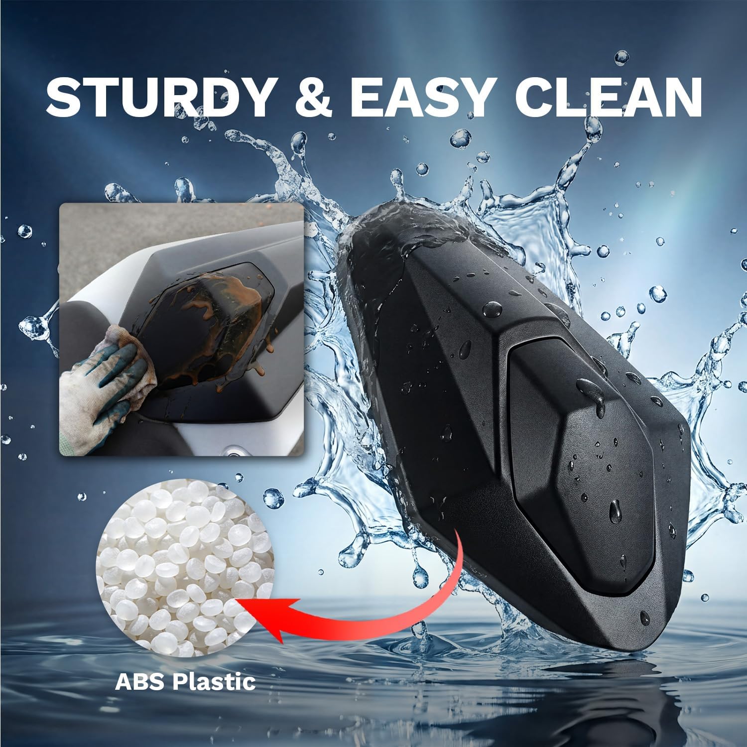 Rear Seat Cowl for GSX-8S 2023-2025, GSX-8R 2024 2025, Mototcycle Tail Passenger Pillion Seat Cover Cowl Fairing Protector for GS-X8S, GS-X8R (Black)