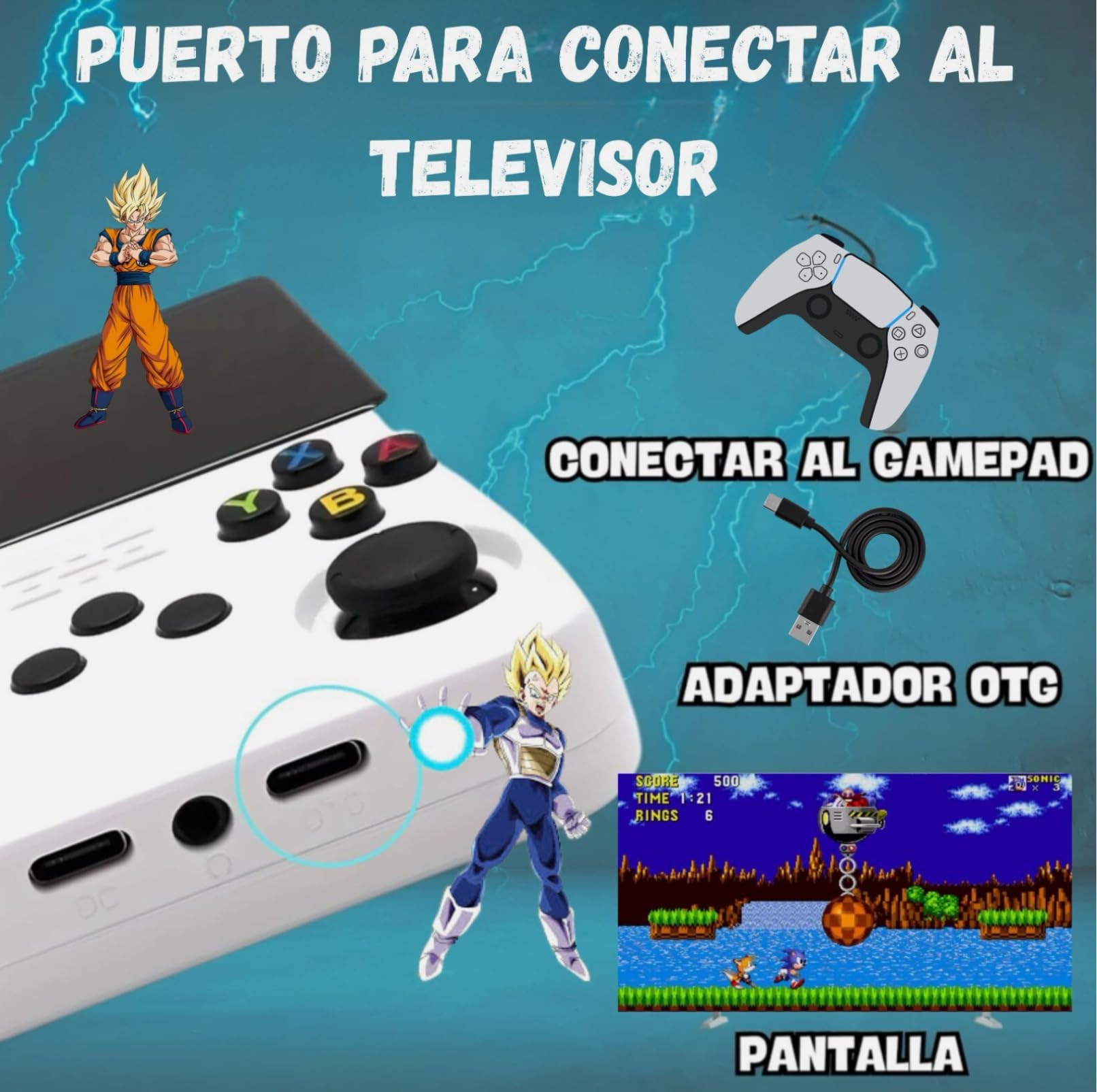 Consola Retro R36S Con 15.000 Juegos Y Pantalla HD 3.5" | Emulador Portátil PS1, PSP, N64, GBA Y NeoGeo