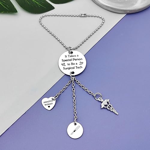 Miniatura 2 de Regalo de agradecimiento de tecnología quirúrgica para mujer, adorno colgante de automóvil, regalo de tecnólogo quirúrgico para enfermera, médico,