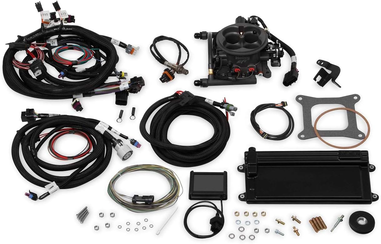 NEW HOLLEY TERMINATOR EFI FUEL INJECTION LS TBI KIT,HARD CORE GRAY W
