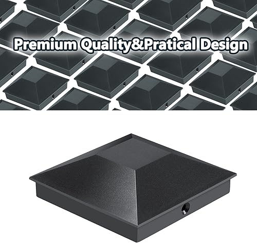 Miniatura 7 de Eapele 4 x 4 tapas de madera para postes de valla de 3.5 x 3.5 pulgadas, plástico PP a prueba de agua, a prueba de rayos UV, evita que el poste se