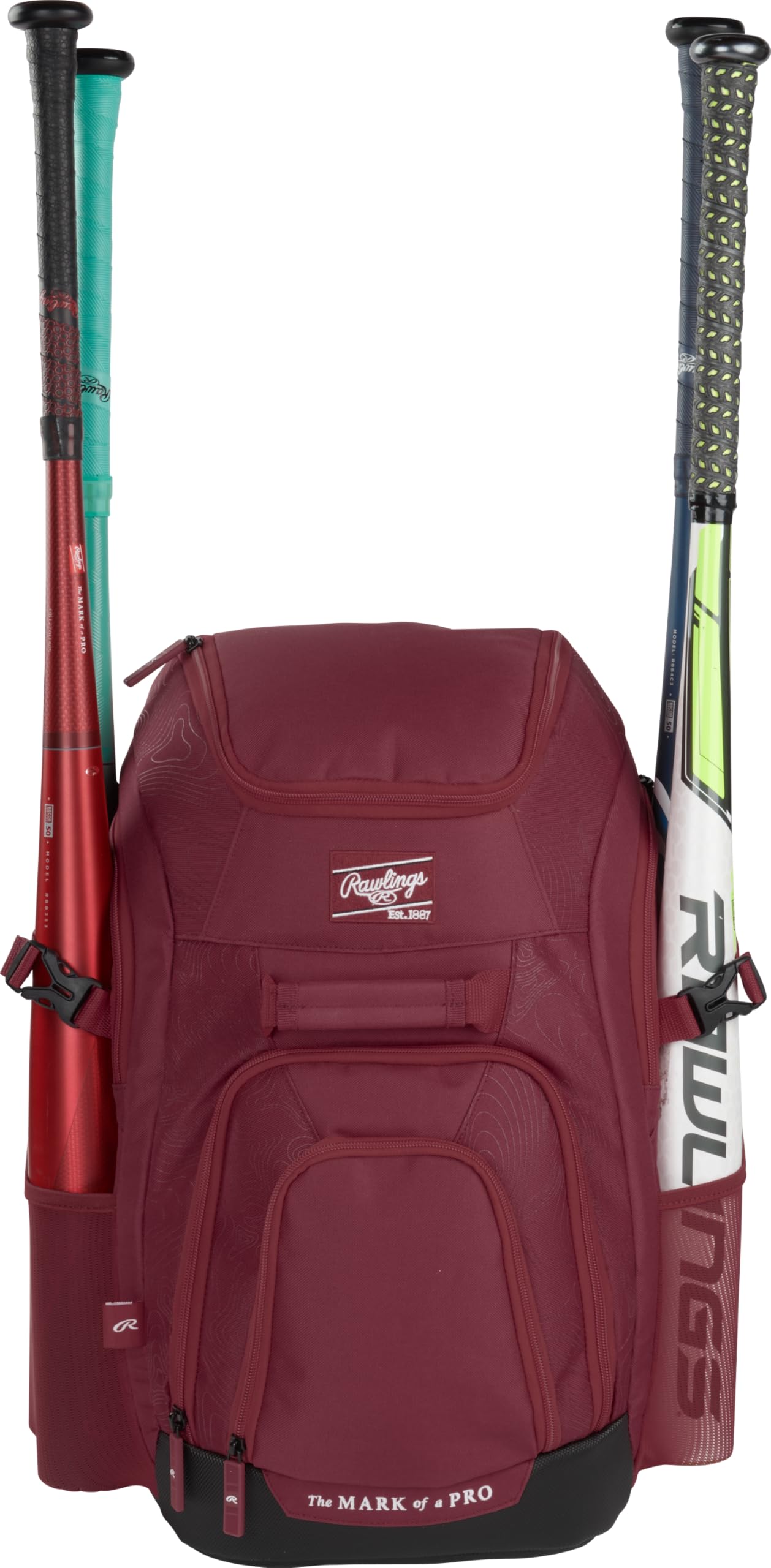 Rawlings | FRANCHISE 2.0 Player's Backpack | Baseball/Softball | Rec/Travel | Multiple Styles | Baseball/Softball, Rec/Travel