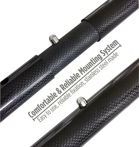 Miniatura 7 de CooB Herramienta de detección de metales con pala de arena de playa, pala de acero inoxidable para detectar tesoros, poste de mango de fibra de