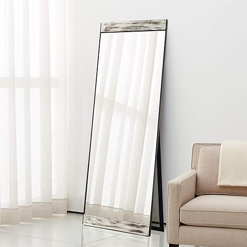 Miniatura 27 de NeuType - Espejo de cuerpo completo, espejo de pie de cuerpo completo, 64 x 21 pulgadas con soporte, espejo de pie para colgar o apoyar contra