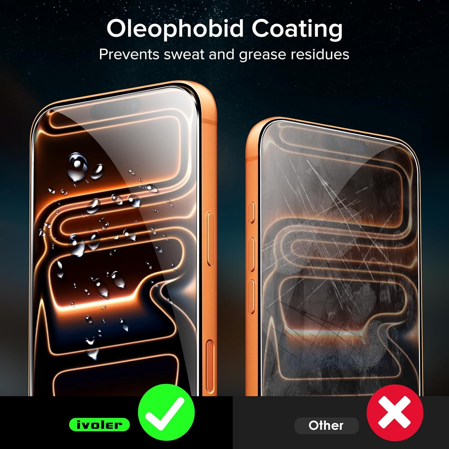 ivoler Tempered Glass for iPhone 17 Pro Max 6.9 Inch Screen Protector with [Easy Installation Frame] Full-Coverage, 9H Hardness Anti Scratch, Bubble Free, 2-Pack - Image 6