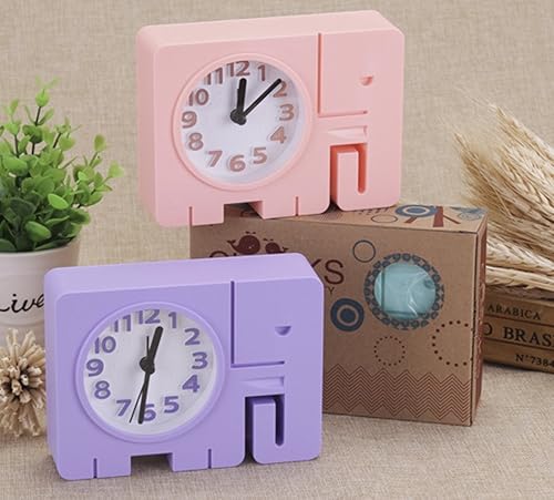 Miniatura 3 de Cool Home - Reloj despertador para niños, diseño único de elefante, para sala de estar