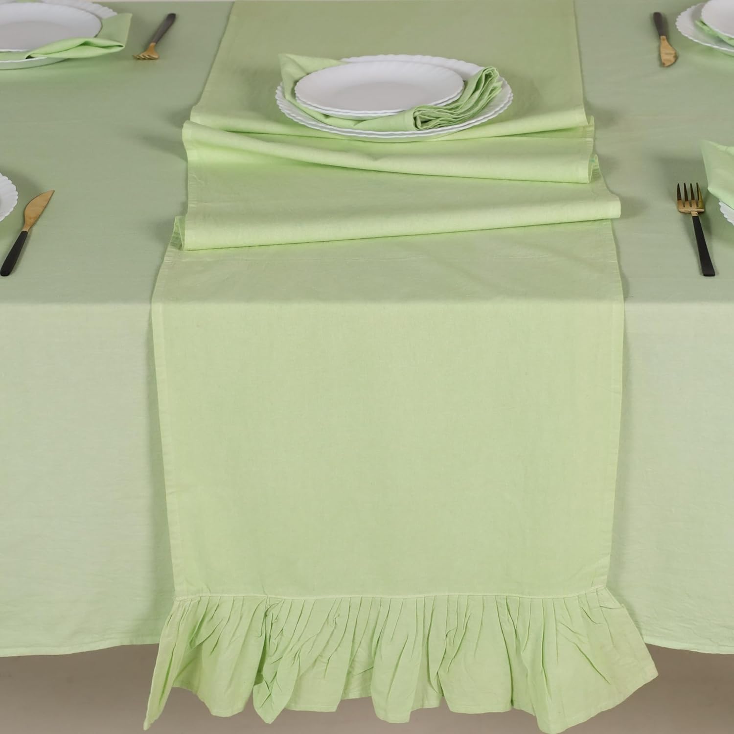 THE ART BOX Farmhouse Table Runner 102 Inches Long Boho