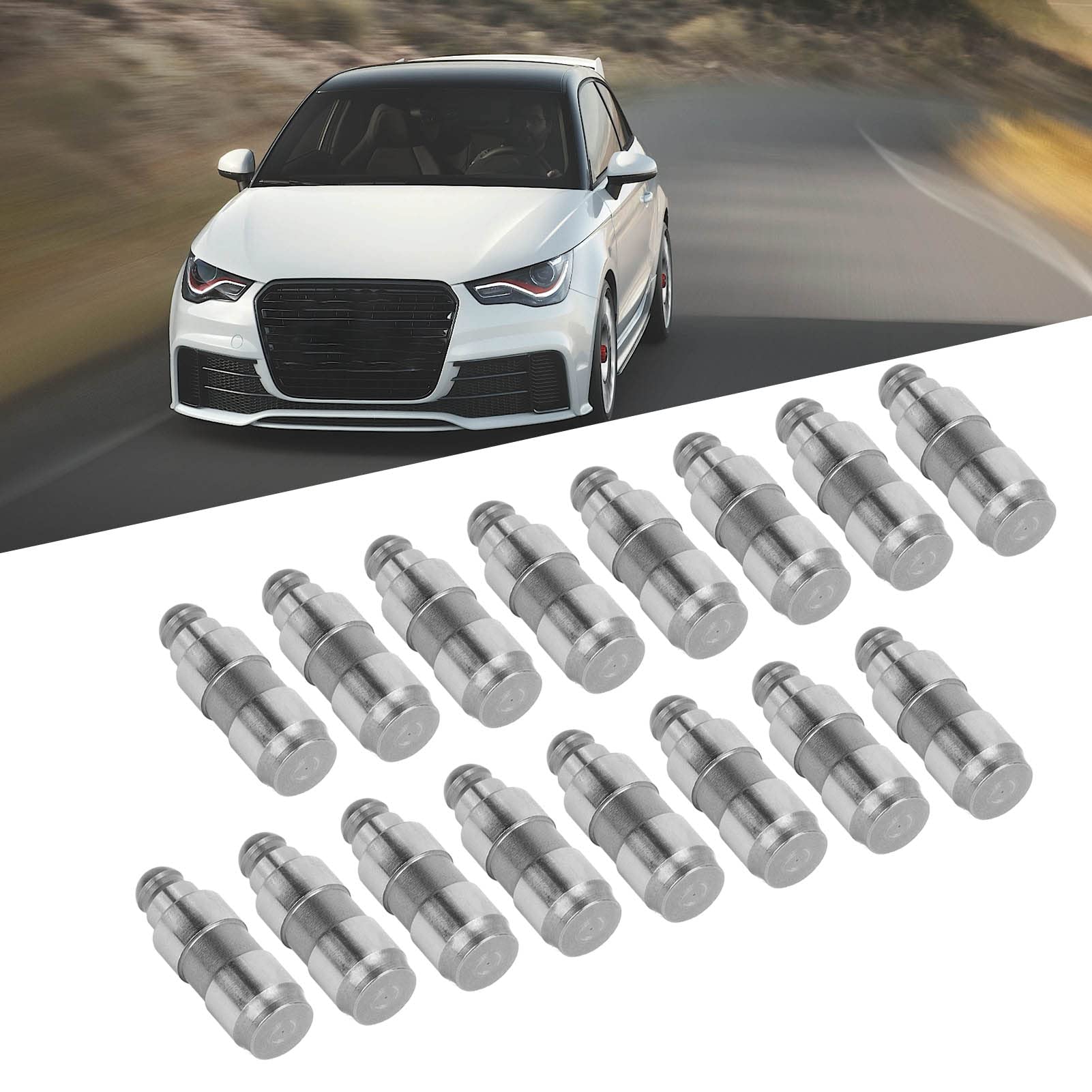 Alzavalvola, 16 Pezzi Kit Punterie a Bilanciere per Alzavalvola Idraulica 420009810 036109423A 30109423 Kit Sollevatore a Rulli per Corsa C Adam Astra Seat Altea Arosa Cordoba Leo