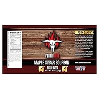 Vista 2 de Rub bourbon de azúcar de arce Rub para barbacoa para cerdo, tocino, jamón, colillas, chuletas y costillas Runnin' Wild Foods, 10.7 onzas