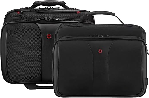 WENGER Patriot 17 Inch 2-Piece Business Wheeled Laptop Briefcase, Padded Laptop Compartment with Matching 15.4 Inch Laptop...