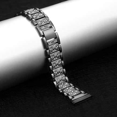 Miniatura 3 de Bandas brillantes compatibles con Fitbit Sense 2SenseVersa 4Versa 3, pulseras de repuesto para mujer, pulsera elegante y lujosa para mujer