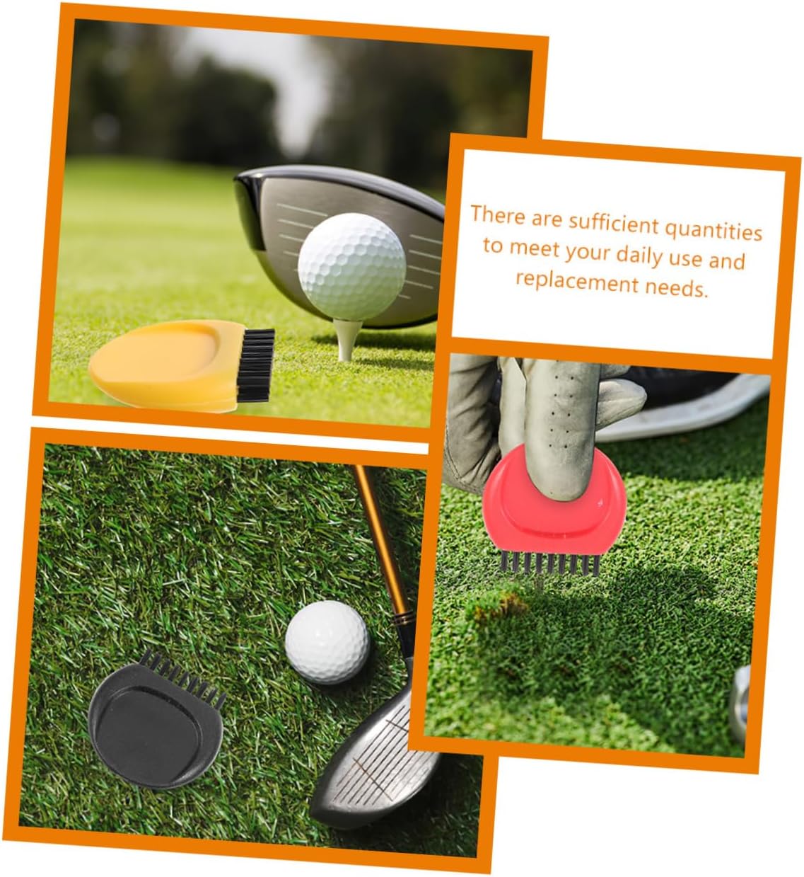 WOONEKY 20pcs Golf Club Brush for Outdoor Practice, Reusable Nylon Cleaner image 5