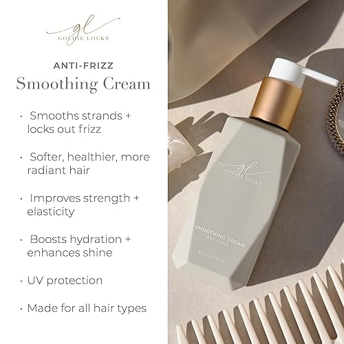 Miniatura 3 de Goldie Locks Crema suavizante antiencrespamiento – Hidratante y aumenta la suavidad y elasticidad – Bloquea el encrespamiento para dar brillo –