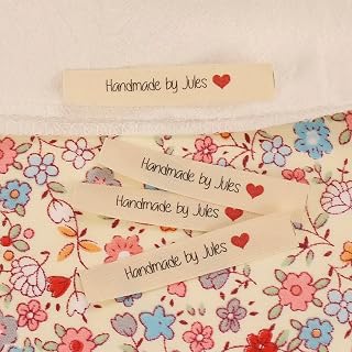 12x60mm Cotton with Logo or Text Sewing Accessori Label,Tags for Knitted Things,Custom,Personalizada,Handmade Label,Gift Tags (2#,50pcs)