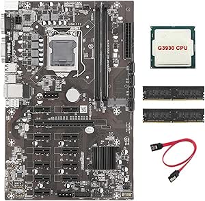 Amazon.com: mainboard B250 BTC Mining Motherboard 12P Graphics Card ...
