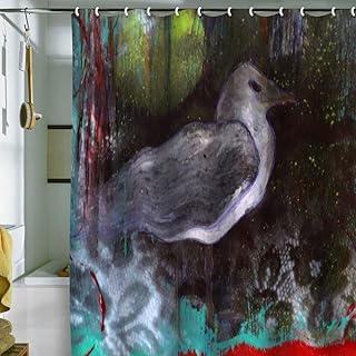 Deny Designs Sophia Buddenhagen White Bird 1 Shower Curtain, 69" x 72"