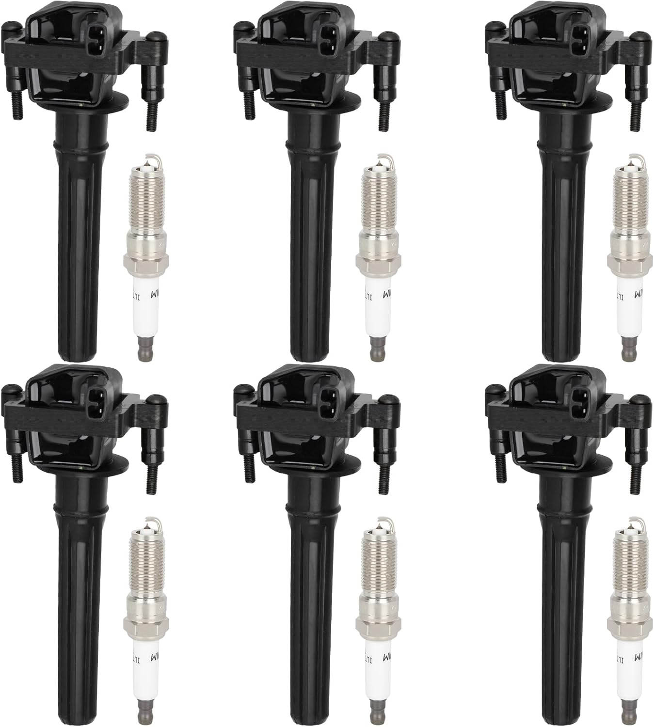 6Pcs Ignition Coil Pack with 6Pcs Iridium Spark Plug ‎C1179 Fit for Chrysler Sebring 2.7L 2003-2005 for Chrysler Concorde 2.7L 1998-2004 for Chrysler 300 2.7L 2005