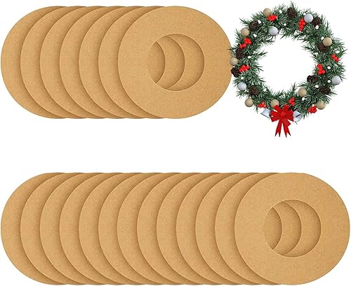 20 coronas colgantes redondas de papel de Navidad con 20 cuerdas para bodas, manualidades, festivales, decoración de Halloween