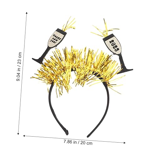 Miniatura 6 de Abaodam 3pcs New Year Headband 2023 Graduation Headband Happy New Star Headband New Year Hairband Star Moon New Year Eve Headband Star Headpiece