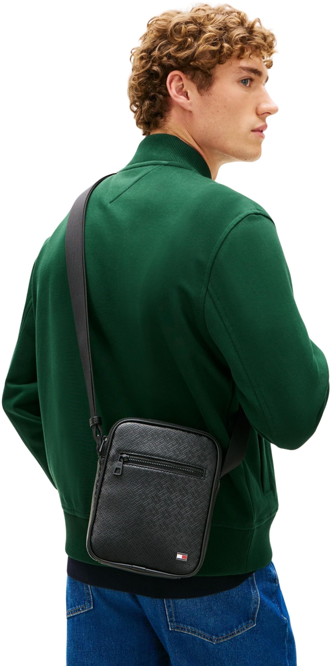Tommy Hilfiger TH Embossed Flag Mini Reporter Crossover Hombre