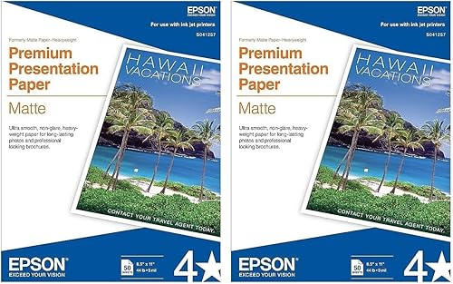 Miniatura 3 de Epson Papel mate pesado de 85 x 11 pulgadas 50 hojas S041257