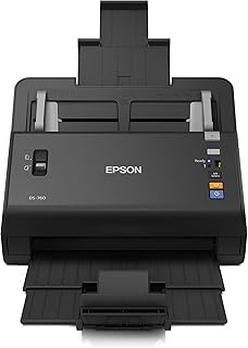 Epson WorkForce DS-760 Hi Speed, Sheet-Fed Color Document Scanner, 80 page Auto Document Feeder (ADF) & Duplex (B11B222202)