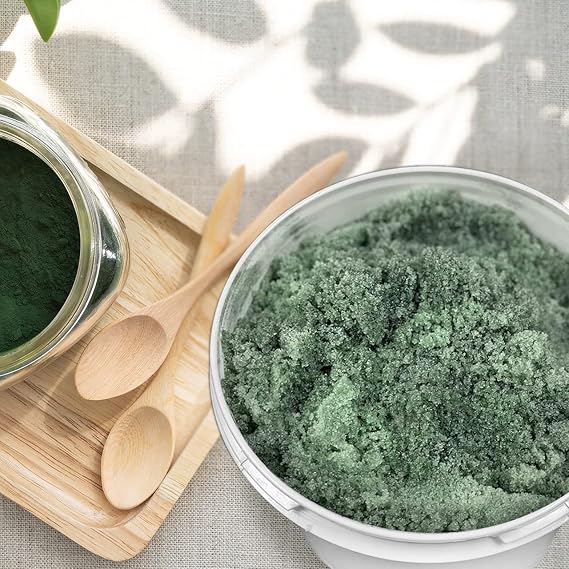 The Midwest Sea Salt Company - Exfoliating Spirulina Scrub - 128oz - Chamomile - Exfoliating Body Scrub