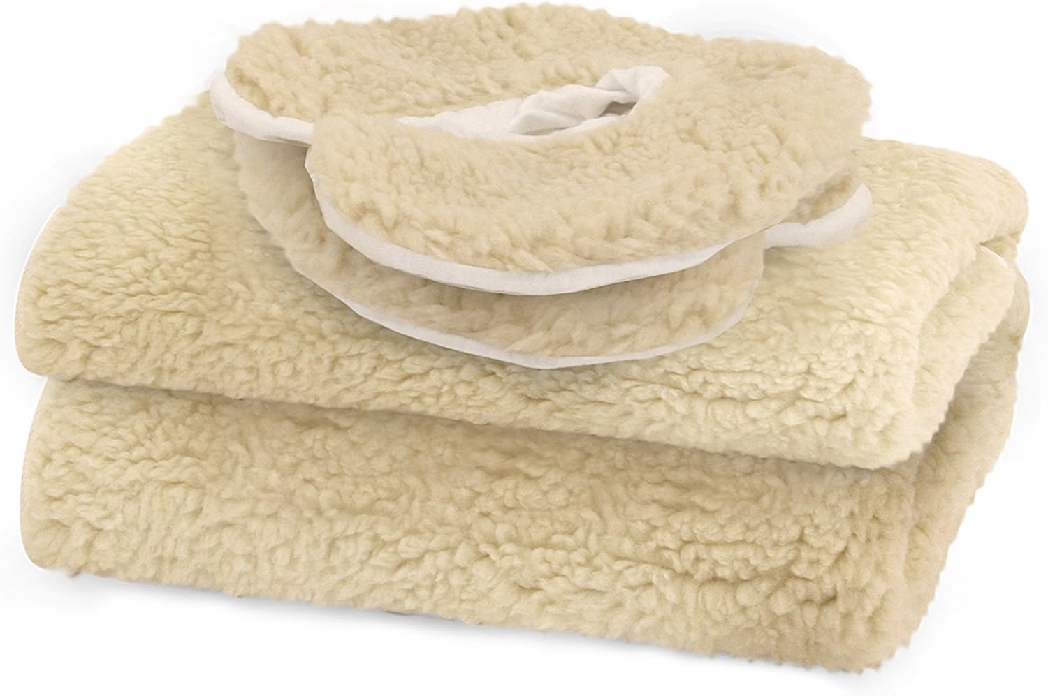 Master Massage Ultra Fleece Pad Sheet Set for Massage Table including Table Sheet and 2 Face Cushion Pillow Covers