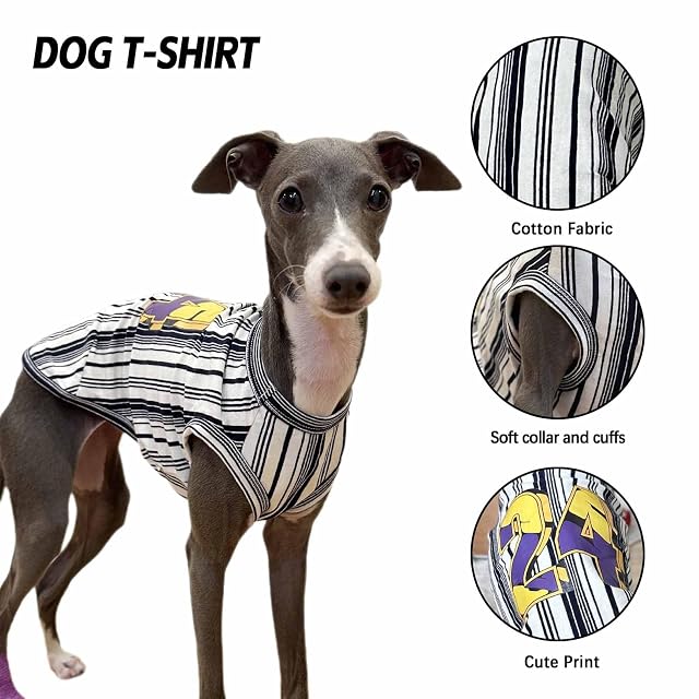 Foto 2 de 6 de UOSIA Camisas para Perros, Ropa, Galgo Italiano, Whippet, Camisetas sin Mangas para Perros de Verano