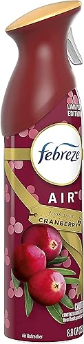 Miniatura 4 de Febreze Ambientador en aerosol en edición limitada Holiday Collection 2020 Fresh-Twist Cranberry Fragrance (peso neto 8.8 onzas por botella).