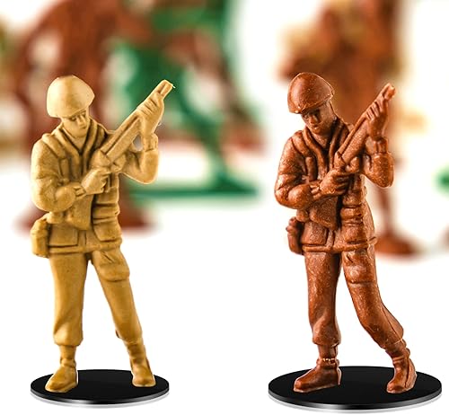 Miniatura 5 de 120 bases acrílicas en miniatura, 0.984 in, 1.378 in, 1.772 in, bases de modelo redondas de 0.079 in de grosor, con mini cintas redondas